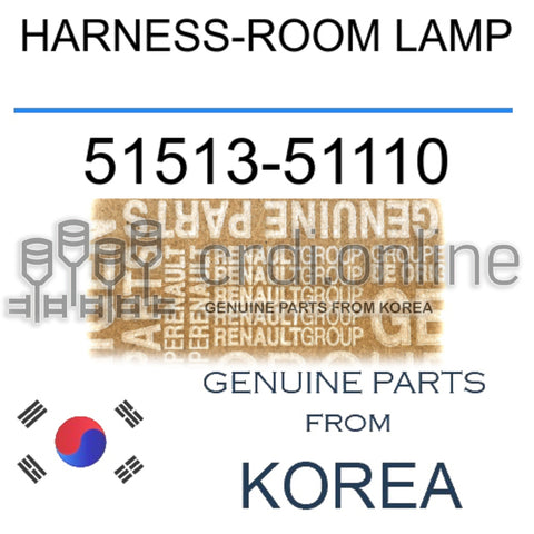 HARNESS-ROOM LAMP [ORIGINAL] 51513-51110 5151351110 51513 51110