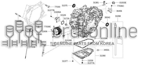 FILTER ASSY-OIL 31726-28X0A 3172628X0A 31726 28X0A