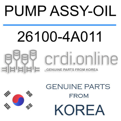 PUMP ASSY-OIL [ORIGINAL] 26100-4A011 261004A011 26100 4A011