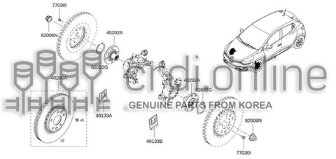 DISC SET-FRONT BRAKE 40206-3166R 402063166R 40206 3166R