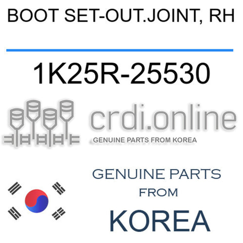 BOOT SET-OUT.JOINT, RH 1K25R-25530 1K25R25530 1K25R 25530