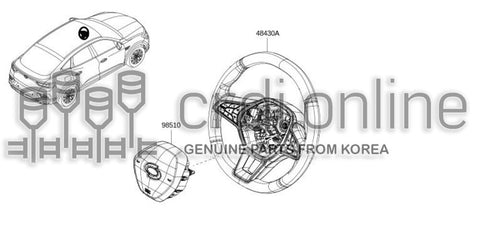 MODULE ASSY-AIR BAGDRIVER 98510-7368R 985107368R 98510 7368R