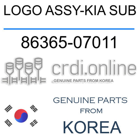 LOGO ASSY-KIA SUB [ORIGINAL] 86365-07011 8636507011 86365 07011