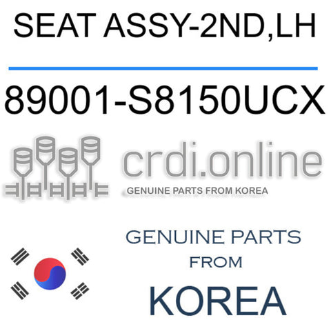 SEAT ASSY-2ND,LH [ORIGINAL] 89001-S8150UCX 89001S8150UCX 89001 S8150UCX