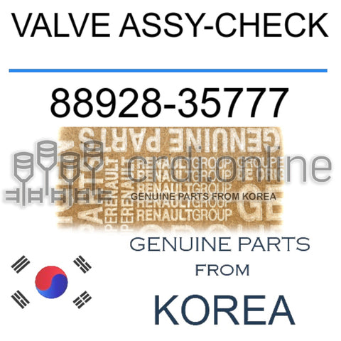 VALVE ASSY-CHECK [ORIGINAL] 88928-35777 8892835777 88928 35777