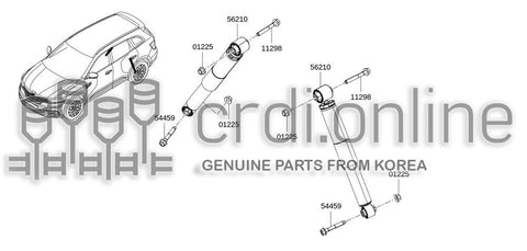 ABSORBER ASSY-SHOCKREAR 56210-0476R 562100476R 56210 0476R