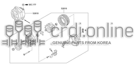 ALTERNATOR ASSY 52810-31700 5281031700 52810 31700