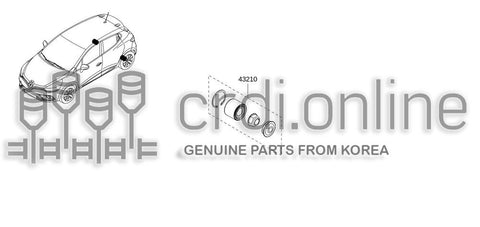 BEARING-REAR 43210-5357R 432105357R 43210 5357R