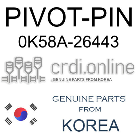 PIVOT-PIN [ORIGINAL] 0K58A-26443 0K58A26443 0K58A 26443