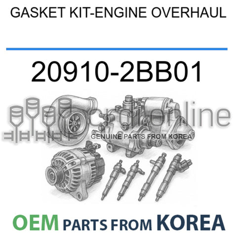 [OEM] GASKET KIT-ENGINE OVERHAUL 20910-2BB01 209102BB01 20910 2BB01