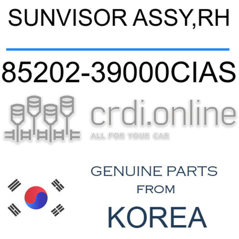 SUNVISOR ASSY,RH [ORIGINAL] 85202-39000CIAS 8520239000CIAS 85202 39000CIAS