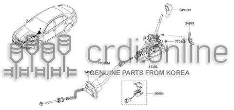 KNOB ASSY-CONTROL LEVERAUTO 32865-5387R 328655387R 32865 5387R