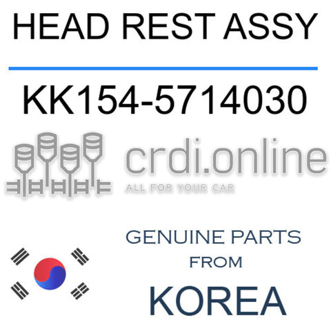 HEAD REST ASSY [ORIGINAL] KK154-5714030 KK1545714030 KK154 5714030