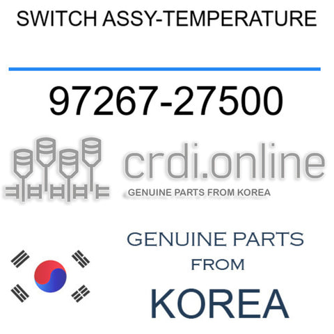 SWITCH ASSY-TEMPERATURE 97267-27500 9726727500 97267 27500