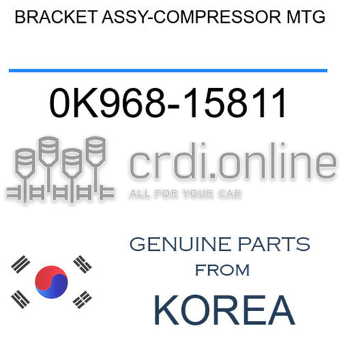BRACKET ASSY-COMPRESSOR MTG 0K968-15811 0K96815811 0K968 15811