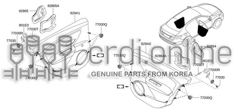 PAD-REAR DOORLH 82865-6647R 828656647R 82865 6647R