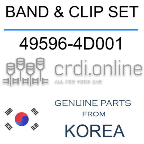 BAND & CLIP SET 49596-4D001 495964D001 49596 4D001