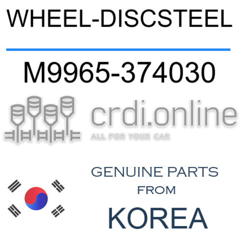 WHEEL-DISCSTEEL [ORIGINAL] M9965-374030 M9965374030 M9965 374030