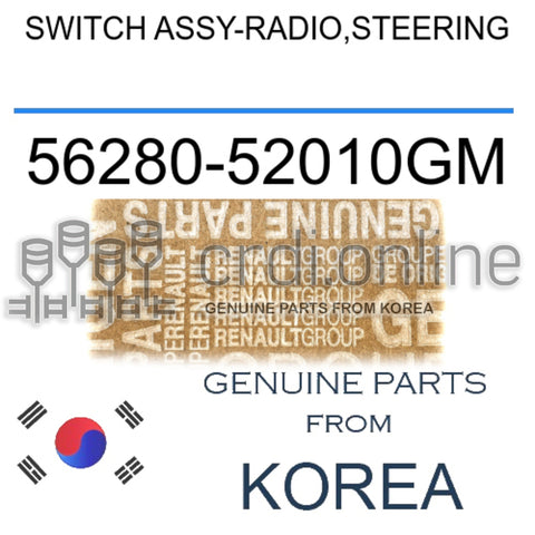 SWITCH ASSY-RADIO,STEERING [ORIGINAL] 56280-52010GM 5628052010GM 56280 52010GM