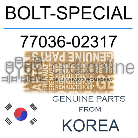 BOLT-SPECIAL [ORIGINAL] 77036-02317 7703602317 77036 02317