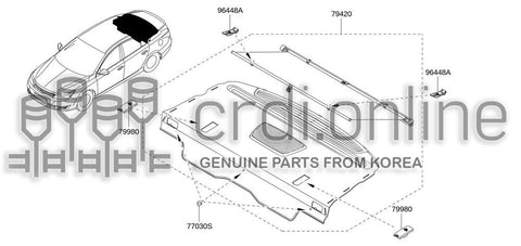 FINISHER ASSY-REAR PARCEL SHELF 79420-1408R 794201408R 79420 1408R