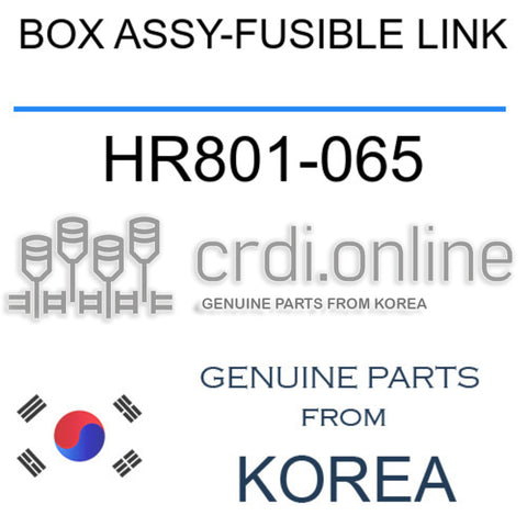 BOX ASSY-FUSIBLE LINK HR801-065 HR801065 HR801 065