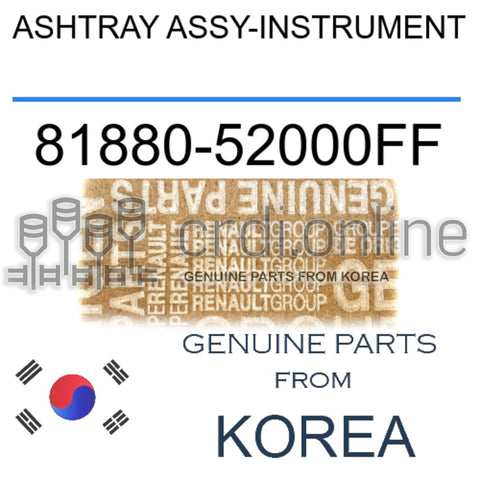 ASHTRAY ASSY-INSTRUMENT [ORIGINAL] 81880-52000FF 8188052000FF 81880 52000FF