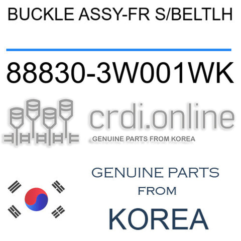 BUCKLE ASSY-FR S/BELTLH [ORIGINAL] 88830-3W001WK 888303W001WK 88830 3W001WK