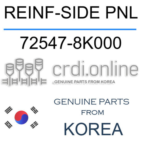 REINF-SIDE PNL [ORIGINAL] 72547-8K000 725478K000 72547 8K000