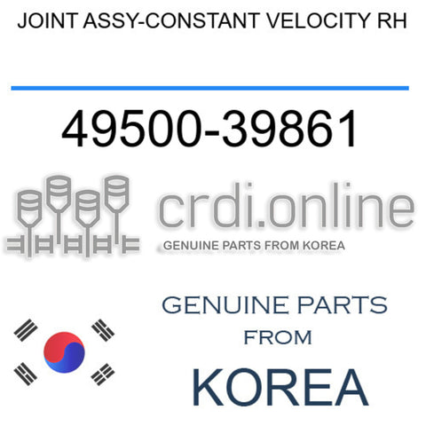 JOINT ASSY-CONSTANT VELOCITY RH [ORIGINAL] 49500-39861 4950039861 49500 39861