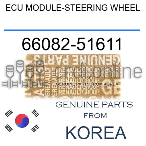 ECU MODULE-STEERING WHEEL [ORIGINAL] 66082-51611 6608251611 66082 51611