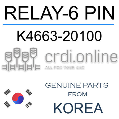 RELAY-6 PIN [ORIGINAL] K4663-20100 K466320100 K4663 20100