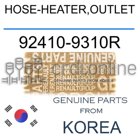 HOSE-HEATER,OUTLET [ORIGINAL] 92410-9310R 924109310R 92410 9310R
