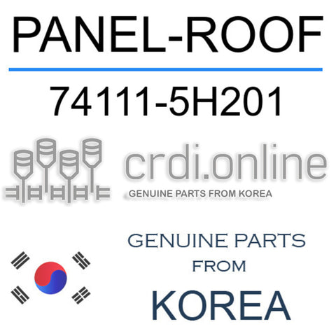 PANEL-ROOF [ORIGINAL] 74111-5H201 741115H201 74111 5H201