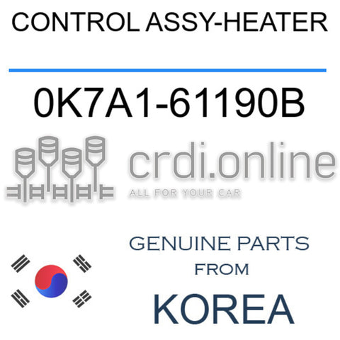 CONTROL ASSY-HEATER 0K7A1-61190B 0K7A161190B 0K7A1 61190B