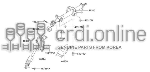 JOINT ASSY-STEERING COLUMNLOWER 46324-31000 4632431000 46324 31000