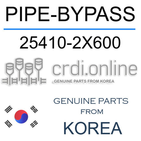 PIPE-BYPASS [ORIGINAL] 25410-2X600 254102X600 25410 2X600