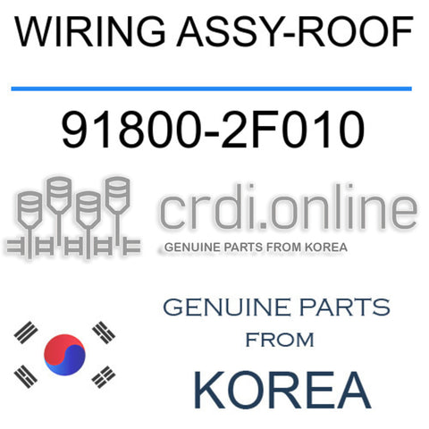 WIRING ASSY-ROOF 91800-2F010 918002F010 91800 2F010