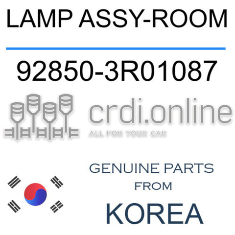 LAMP ASSY-ROOM [ORIGINAL] 92850-3R01087 928503R01087 92850 3R01087
