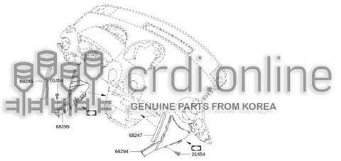 COVER-CLUSTERC RH 68294-JY00A 68294JY00A 68294 JY00A
