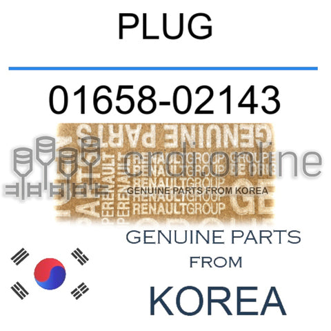 PLUG [ORIGINAL] 01658-02143 0165802143 01658 02143