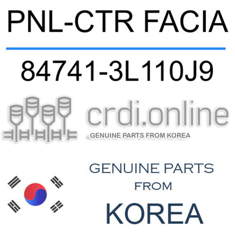 PNL-CTR FACIA [ORIGINAL] 84741-3L110J9 847413L110J9 84741 3L110J9