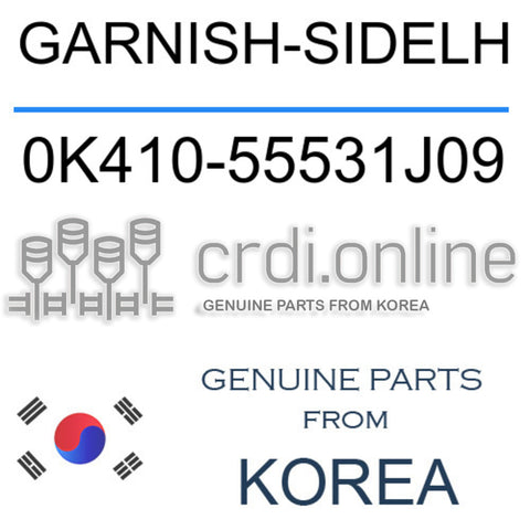 GARNISH-SIDELH 0K410-55531J09 0K41055531J09 0K410 55531J09