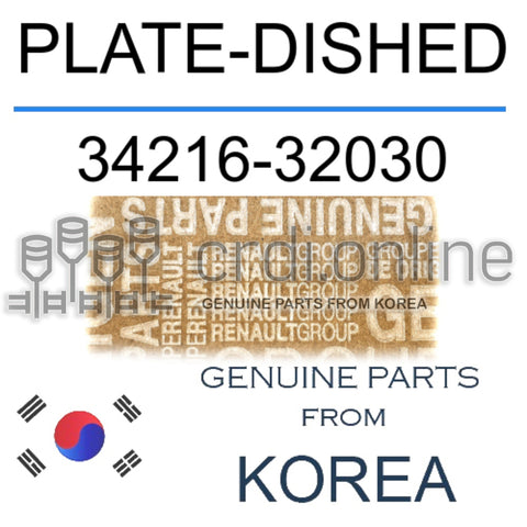 PLATE-DISHED [ORIGINAL] 34216-32030 3421632030 34216 32030