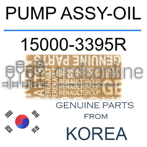 PUMP ASSY-OIL [ORIGINAL] 15000-3395R 150003395R 15000 3395R