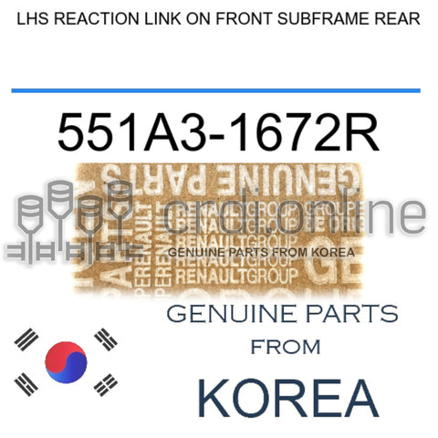 LHS REACTION LINK ON FRONT SUBFRAME REAR [ORIGINAL] 551A3-1672R 551A31672R 551A3 1672R