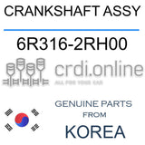 CRANKSHAFT ASSY [ORIGINAL] 6R316-2RH00 6R3162RH00 6R316 2RH00