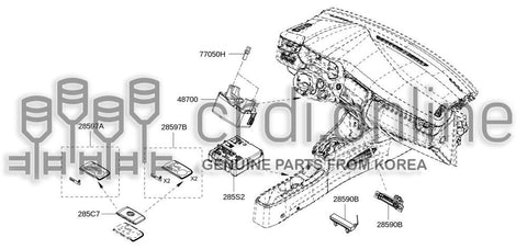 ANTENNA ASSY-SMART KEYLESSROOM 285E4-JK60A 285E4JK60A 285E4 JK60A