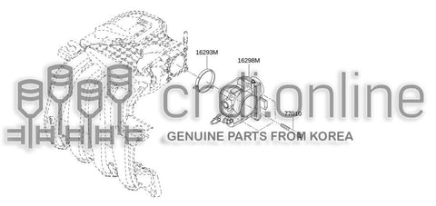GASKET-THROTTLE CHAMBER 16175-8202R 161758202R 16175 8202R