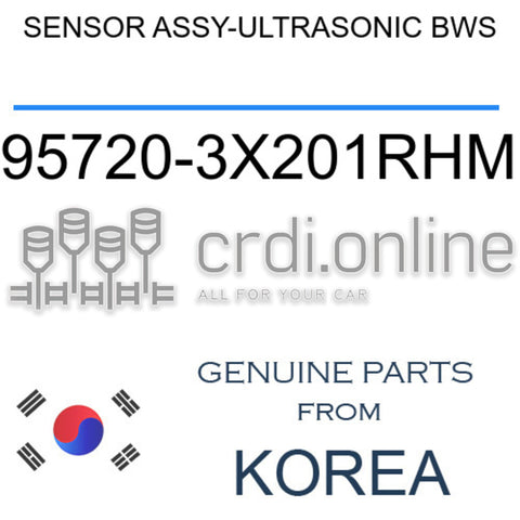 SENSOR ASSY-ULTRASONIC BWS [ORIGINAL] 95720-3X201RHM 957203X201RHM 95720 3X201RHM